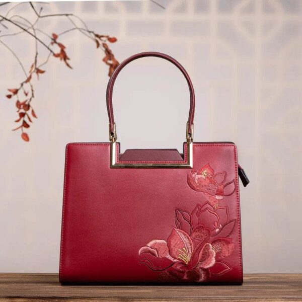 10_Sinocultural_Embroidery_Leather_Red_Tote_Bag_Magnolia_Women_s_Handbag 10_Sinocultural_Embroidery_Leather_Red_Tote_Bag_Magnolia_Women_s_Handbag