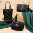 2_Xiangyunsha_Silk_Bamboo_Print_Crossbody_Bucket_Bag_P110608