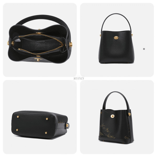 2_祥雲舎_シルク_バンブープリント_クロスボディ_バケットバッグ_YS120757 2_Xiangyunsha_Silk_Bamboo_Print_Crossbody_Bucket_Bag_YS120757