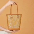 3_Song_Brocade_Mulberry_Silk_Tote_Bucket_Bag_P120636