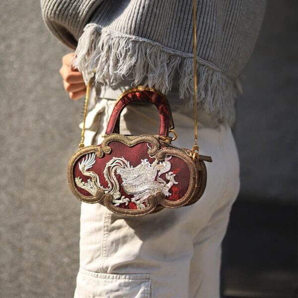 3_超軽量_如意_ハンドバッグ_限定_ロング_刺繍_花洛_シルク付き_GD1211 3_Ultra-Light_Ruyi_Handbag_Limited_Edition_Loong_Embroidery_with_Hualuo_Silk_GD1211