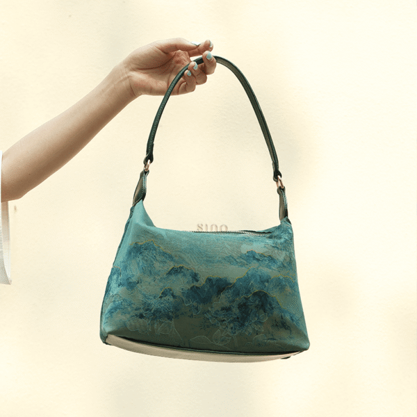 5_祥雲舎_シルク_桑_シルクヴィンテージ_ショルダーバッグ_YSY1002Q 5_Xiangyunsha_Silk_Mulberry_Silk_Vintage_Shoulder_Bag_YSY1002Q