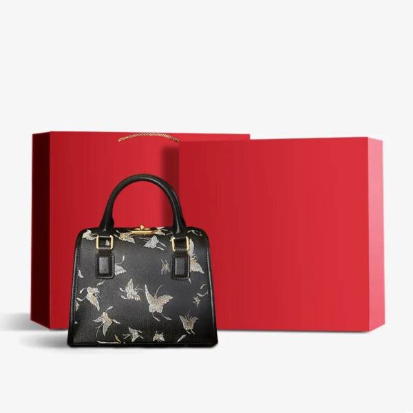 ブロケードジャカードシックボストンバッグバタフライデザインJD170615-1_15 BrocadeJacquardChicBostonBagButterflyDesignJD170615-1_15