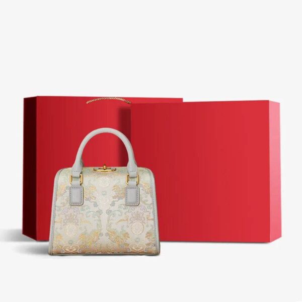 ブロケードジャカードシックボストンバッグバタフライデザインJD170615-1_16 BrocadeJacquardChicBostonBagButterflyDesignJD170615-1_16