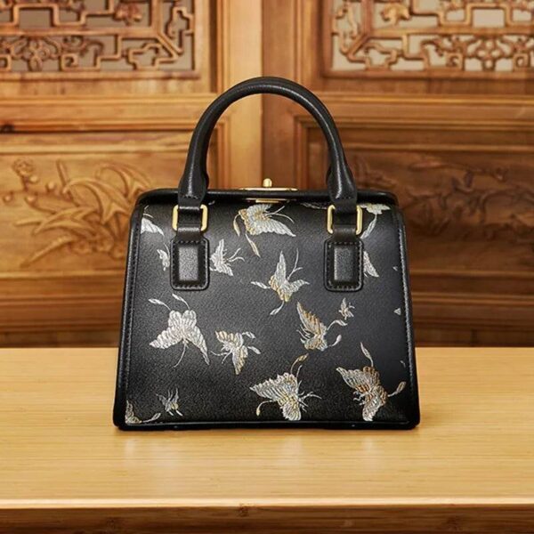 ブロケードジャカードシックボストンバッグバタフライデザインJD170615-1_19 BrocadeJacquardChicBostonBagButterflyDesignJD170615-1_19