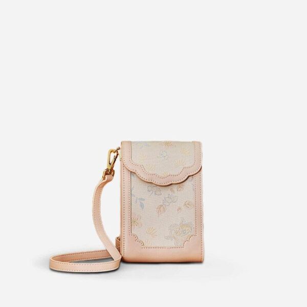 ブロケードジャカードレザーインテリケートフォンバッグウォレットJD240043_6 BrocadeJacquardLeatherIntricatePhoneBagWalletJD240043_6