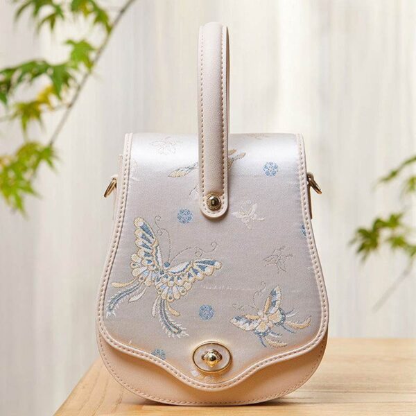 ブロケード_ジャカード_バタフライ_デザイナー_サドルバッグ_-_中文-2461338 Brocade_Jacquard_Butterfly_Designer_Saddle_Bag_-_SinoCultural-2461338