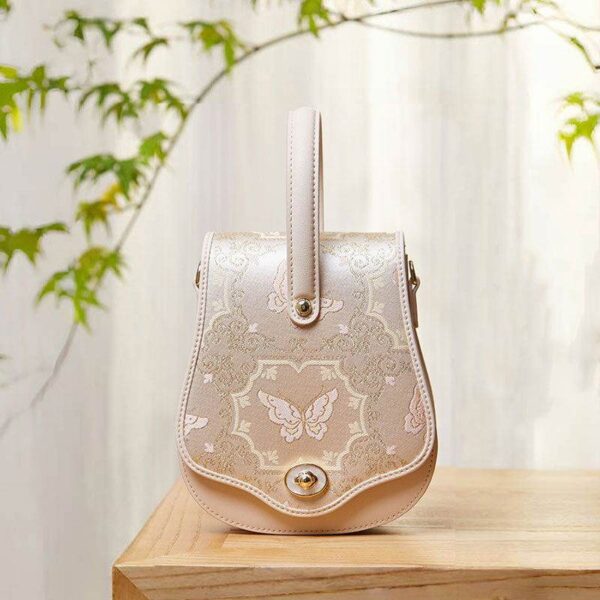 ブロケード_ジャカード_バタフライ_デザイナー_サドルバッグ_-_中文-2461700 Brocade_Jacquard_Butterfly_Designer_Saddle_Bag_-_SinoCultural-2461700
