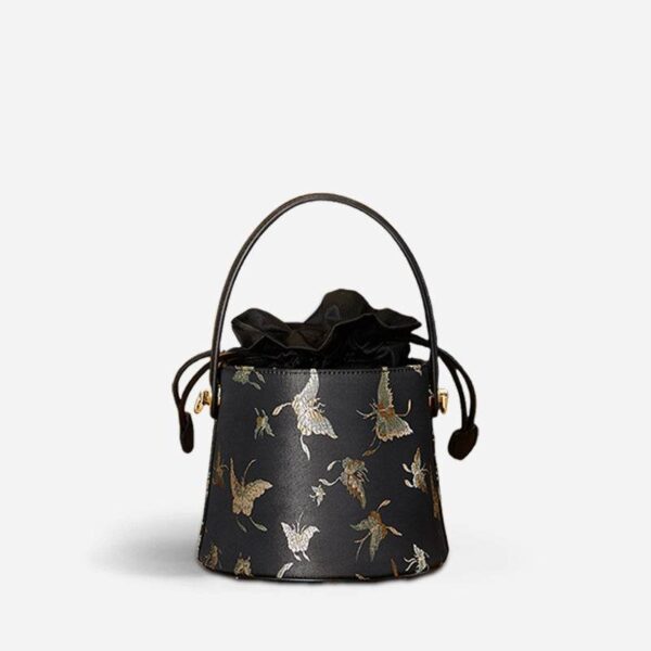 ブロケード_ジャカード_シック_バタフライ_バケットバッグ_JD170618_2 Brocade_Jacquard_Chic_Butterfly_Bucket_Bag_JD170618_2