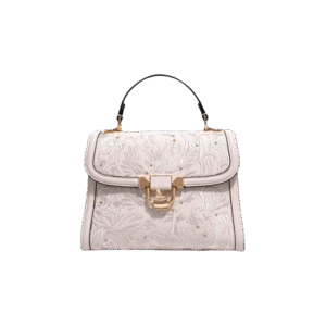 Embroidery Leather Handbag Dunhuang Culture Designer Bag