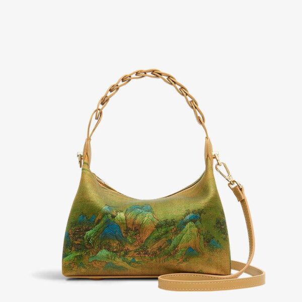 中国_絵画_香り_雲_シルク_手作り_ショルダーバッグ_-_中文-2467621 Chinese_Painting_Fragrant_Cloud_Silk_Handcrafted_Shoulder_Bag_-_SinoCultural-2467621