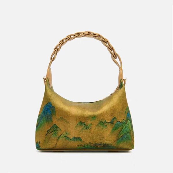 中国_絵画_香り_雲_シルク_手作り_ショルダーバッグ_-_中文-2467664 Chinese_Painting_Fragrant_Cloud_Silk_Handcrafted_Shoulder_Bag_-_SinoCultural-2467664