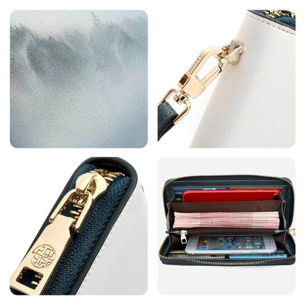 雲_山_緑_プリント_牛革財布_-_中_文化-2468361 Cloud_Mountain_Green_Printed_Cowhide_Wallet_-_SinoCultural-2468361