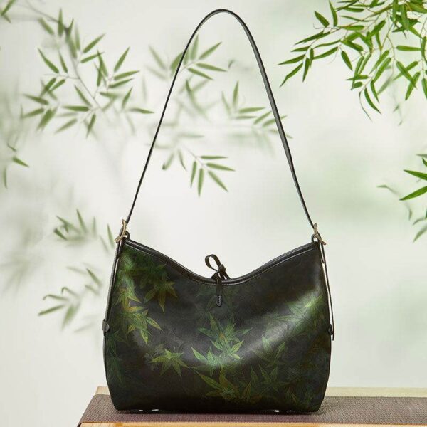 香り_雲_シルク_大容量_緑_トートバッグ_-_西濃文化-2478950 Fragrant_Cloud_Silk_Large-Capacity_Green_Tote_Bag_-_SinoCultural-2478950