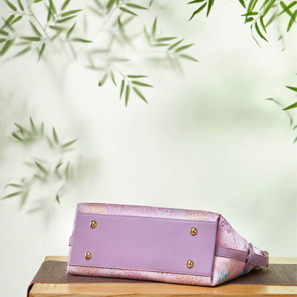 手作り_ブロケード_ジャカード_紫_团华_シノワズリ_ロイヤル_トートバッグ_-_中文_2479934 Handcraft_Brocade_Jacquard_Purple_Tuanhua_Chinoiserie_Royal_Tote_Bag_-_SinoCultural-2479934