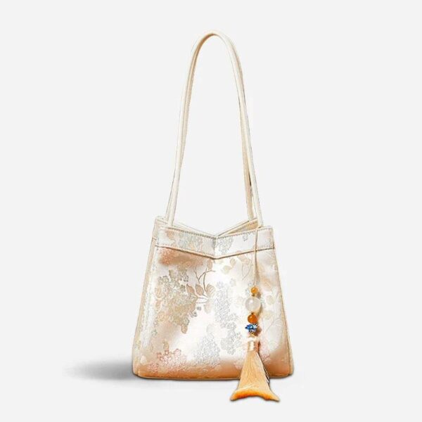 JacquardBrocadeBeigeBucketHandbagFloralNewChineseStyleP17062004_2 JacquardBrocadeBeigeBucketHandbagFloralNewChineseStyleP17062004_2