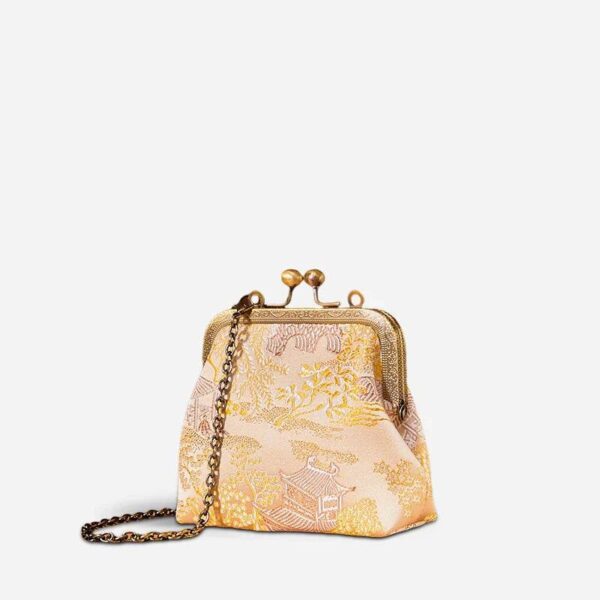 ジャカード・ブロケード・レトロゴールド・ミニコイン 財布JD570602Y_5 JacquardBrocadeRetroGoldMiniCoinPurseWalletJD570602Y_5