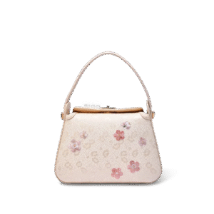 Luxury Binglie Mei Design Embroidered Silk Handbag