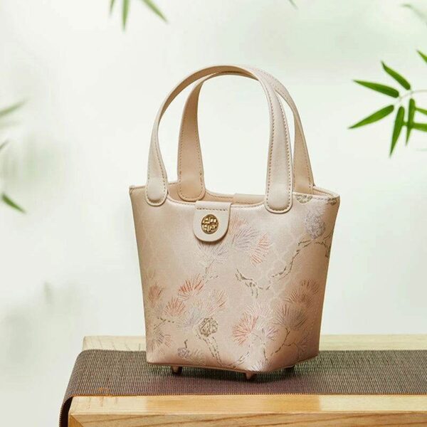 マルベリー_シルク_レザー_絶妙_ジャカード_バスケットバッグ_-_中文化-2481742 Mulberry_Silk_Leather_Exquisite_Jacquard_Basket_Bag_-_SinoCultural-2481742