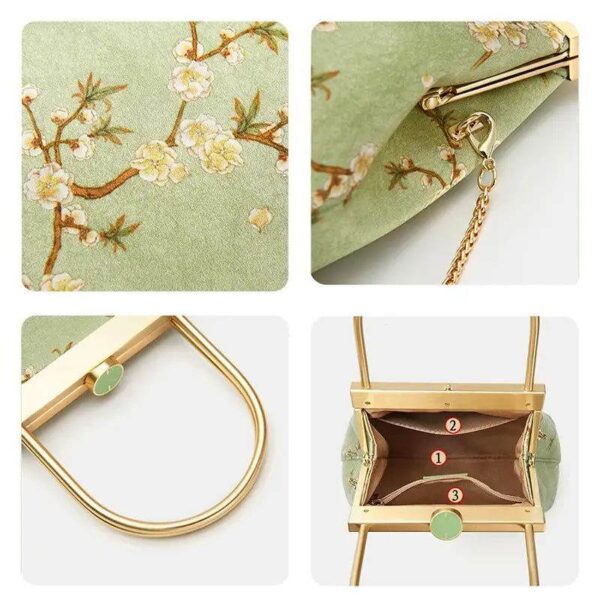 マルベリー_シルク_ラグジュアリー_ライトグリーン_キスロック_クラッチバッグ_-_SinoCultural-2481843 Mulberry_Silk_Luxury_Light_Green_Kiss_Lock_Clutch_Bag_-_SinoCultural-2481843