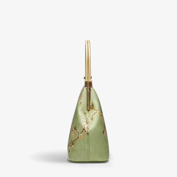 マルベリー_シルク_ラグジュアリー_ライトグリーン_キスロック_クラッチバッグ_-_SinoCultural-2481854 Mulberry_Silk_Luxury_Light_Green_Kiss_Lock_Clutch_Bag_-_SinoCultural-2481854