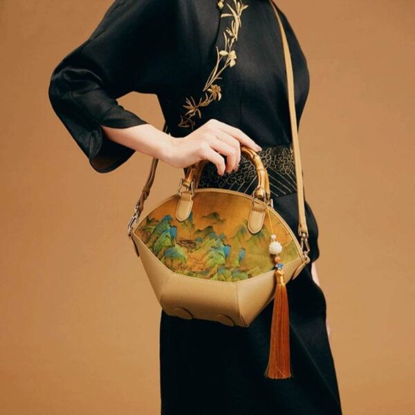 O_Chinese_Painting_Xiangyunsha_Silk_Tote_Bag_Designer_Handbag O_Chinese_Painting_Xiangyunsha_Silk_Tote_Bag_Designer_Handbag