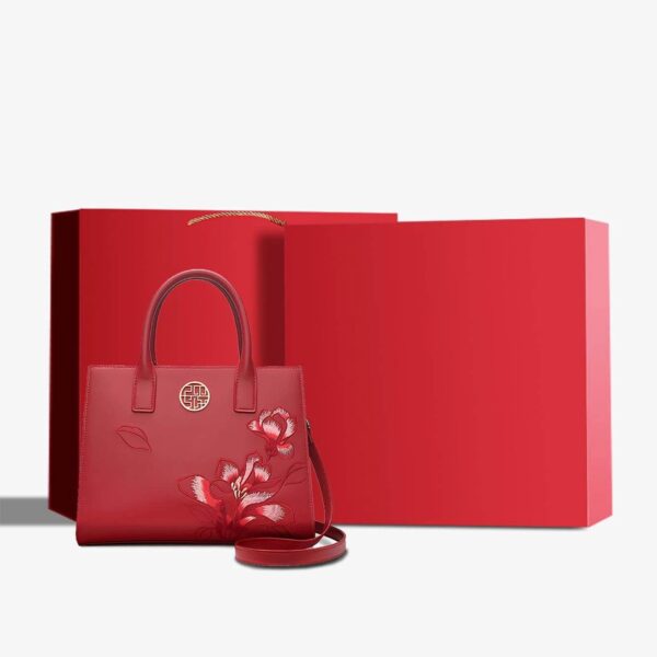 P120437_1-Embroidery_Leather_White_Commuting_Handbag_Orchid_with_Scarf P120437_1-Embroidery_Leather_White_Commuting_Handbag_Orchid_with_Scarf