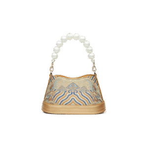 Shu Embroiderey Pearl Beaded Bucket Bag