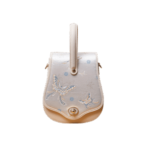 Brocade Jacquard Butterfly Designer Saddle Bag