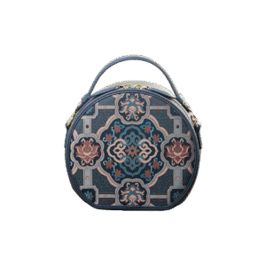 Song Brocade Silk Vintage Round Bag