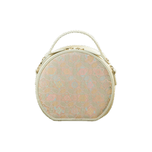 Song Brocade Silk Vintage Round Bag