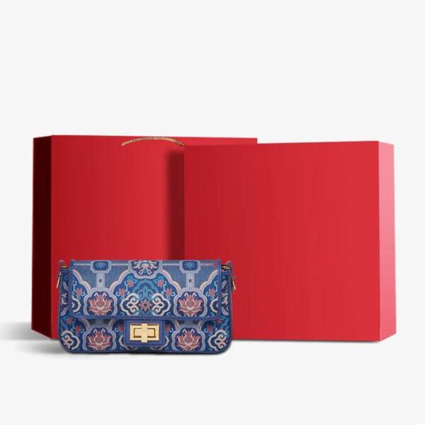 SongBrocadeLeatherMulberrySilkBlueショルダーイブニングバッグP12064802B_3 SongBrocadeLeatherMulberrySilkBlueShoulderEveningBagP12064802B_3