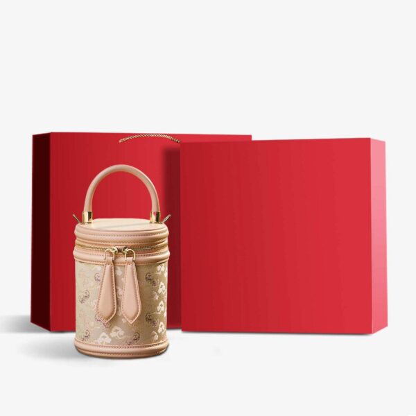 歌_ブロケード_レザー_バケット_シリンダー_バッグ_-_中文-2483319 Song_Brocade_Leather_Bucket_Cylinder_Bag_-_SinoCultural-2483319