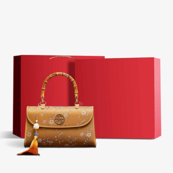 宋_ブロケード_絹_竹_ハンドバッグ_中文2483718 Song_Brocade_Silk_Bamboo_Handle_Handabag_-_SinoCultural-2483718