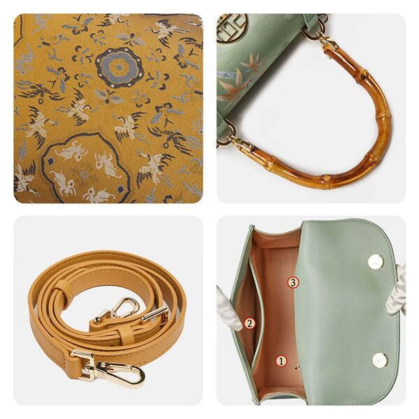 宋_ブロケード_絹_竹_ハンドバッグ_中文2483731 Song_Brocade_Silk_Bamboo_Handle_Handabag_-_SinoCultural-2483731