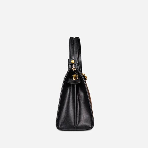 W4188-3_6-ハンドメイド_ブロケード_シノワズリ_ヴィンテージ_ブラウン_ケリーバッグ W4188-3_6-Handmade_Song_Brocade_Chinoiserie_Vintage_Brown_Kelly_Bag