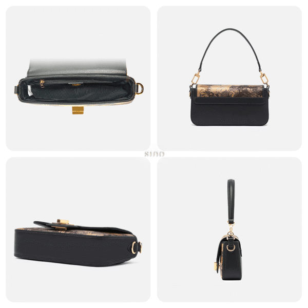 襄雲社_シルク_ヴィンテージ_鶴柄_ショルダーバッグ_YS120648_6 Xiangyunsha_Silk_Vintage_Crane_Print_Shoulder_Bag_YS120648_6