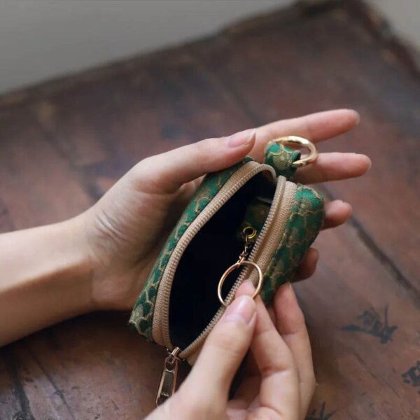 ユンジン_ファブリック_コイン&キーホルダー_ミニ_ポーチ_財布_-_中文-2484199 Yunjin_Fabric_Coin_and_Key_Holder_Mini_Pouch_Wallet_-_SinoCultural-2484199