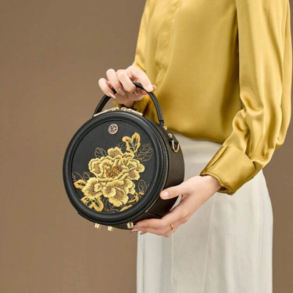 d_Embroidery_Leather_Round_Handbag_High_Luxury_Royal_Gold_Peony_P110171 d_Embroidery_Leather_Round_Handbag_High_Luxury_Royal_Gold_Peony_P110171