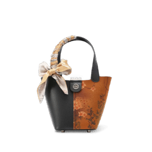 Xiangyunsha Silk Leather Plum Blossom Handbag