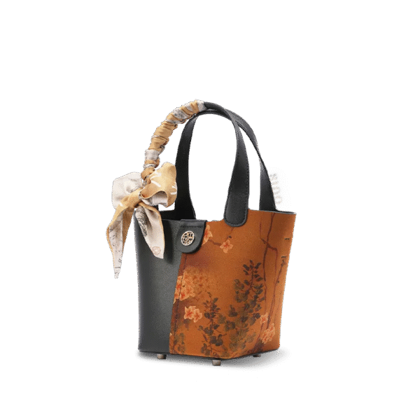 祥雲社-絹梅花手提げバッグ・サイド xiangyunsha-silk-plum-blossom-handbag-side