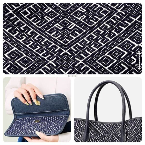 張苞刺繍レザーショルダーバッグディテール刺繍内装ストラップ zhuang-brocade-embroidered-leather-shoulder-bag-details-embroidery-interior-strap