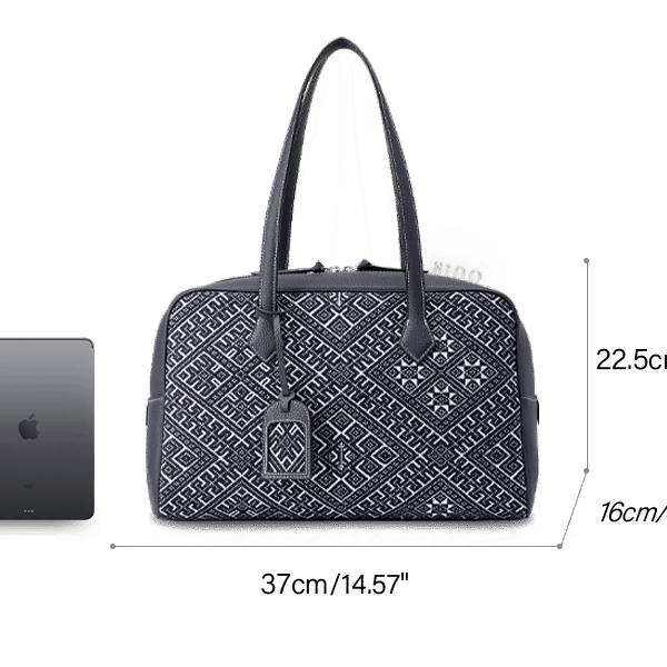 荘錦飛燕革ハンドバッグ寸法図-1 zhuang-brocade-flying-swallow-leather-handbag-dimensions-diagram-1